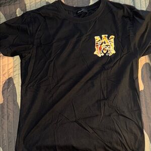 Black T-Shirt with Tiger AMIRI logo